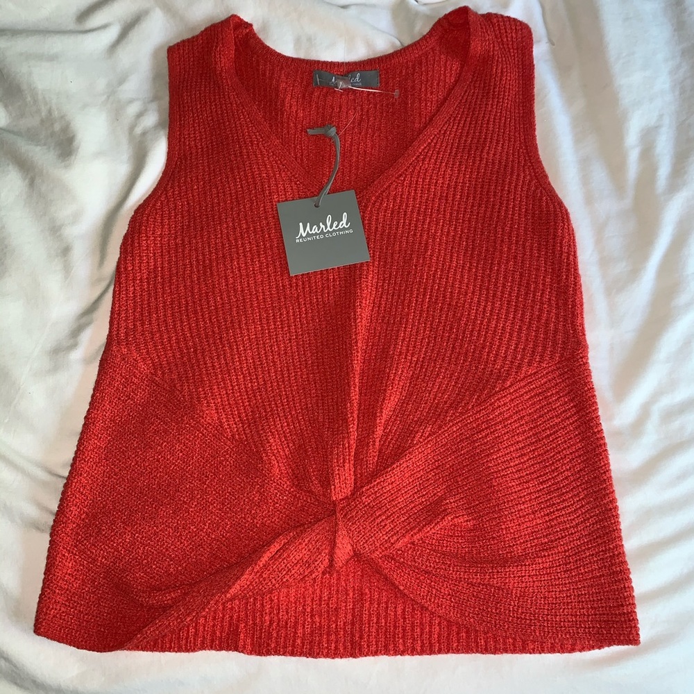 Knit Tank with front knot